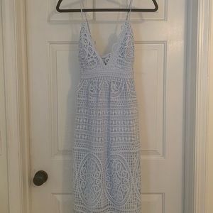 Bardot light blue lace dress